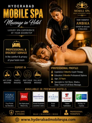 ambika full body massage therapist luxury four and five star hotels Lingampally to Hitech City hotels hyderabad