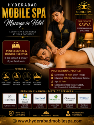 kavya Outcall Massage Premium Luxury Hotel Spa in Financial District Hyderabad