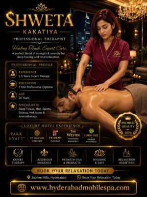 shweta Outcall Massage Premium Luxury Hotels Spa in Kakatiya Hyderabad